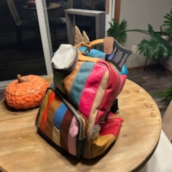 Amerileather striped backpack - Picture 1 of 1